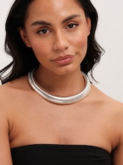 Jon Richard Silver Tone Statement Omega Necklace - Image 3 of 3