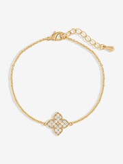 Jon Richard Gold Tone Clover Bracelet - Image 1 of 3