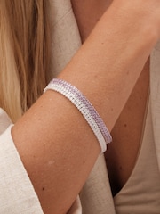 Jon Richard Crystal Double Tennis Bracelet - Imagen 2 de 3