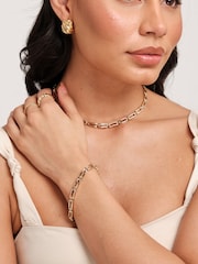 Jon Richard Gold Tone Chain Link Bracelet - Image 2 of 2