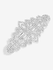 Jon Richard Silver Crystal Diamante Barette - Image 1 of 3