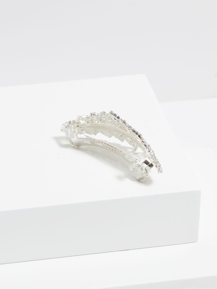 Jon Richard Silver Crystal Diamante Barette - Image 2 of 3