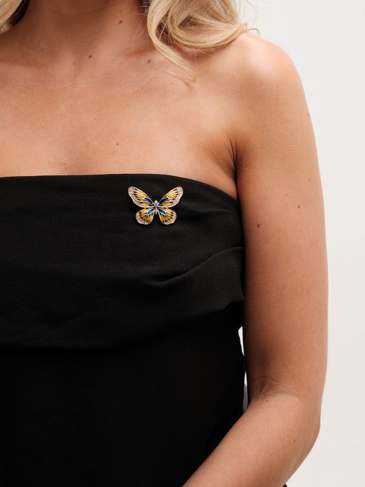 Jon Richard Gold Multicoloured Butterfly Brooch Gift Boxes - Image 3 of 3