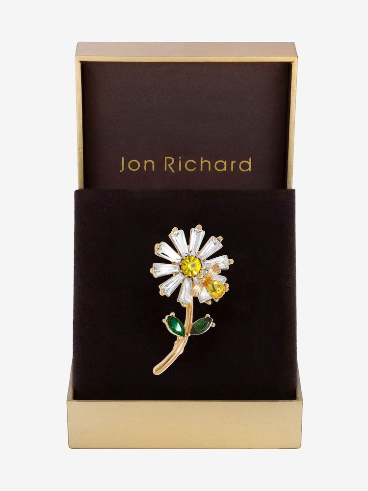 Jon Richard Gold Tone Daisy Gift Boxed Brooch - Image 1 of 4
