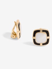 Jon Richard Gold Tone Clip Earrings - Image 1 of 3