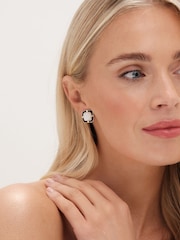 Jon Richard Gold Tone Clip Earrings - Image 2 of 3