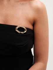 Jon Richard Gold Tone Open Polished Twist Gift Boxed Brooch - Image 4 of 4