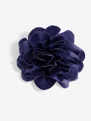 Jon Richard Gold Tone Navy Corsage Brooch - Image 1 of 1