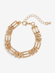 Jon Richard Gold Tone Gate Chain Bracelet - Image 1 of 3