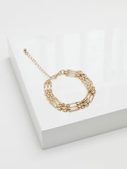 Jon Richard Gold Tone Gate Chain Bracelet - Image 2 of 3