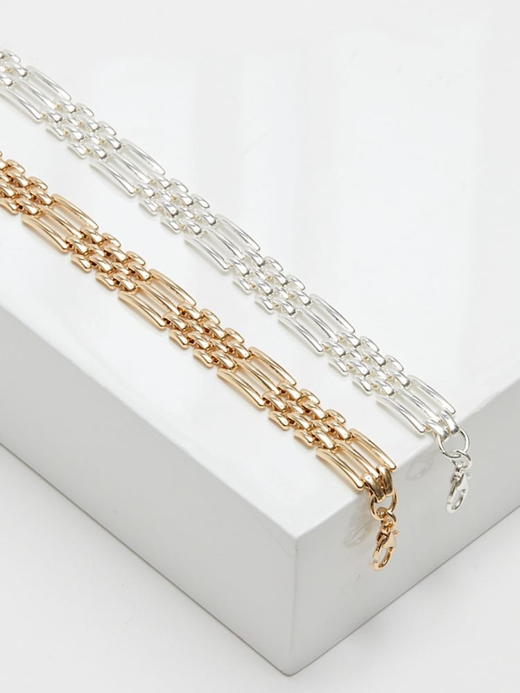 Jon Richard Gold Tone Gate Chain Bracelet - Image 3 of 3