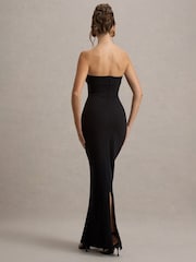 Club L London Black Parker Bandeau Maxi Dress - Image 3 of 7