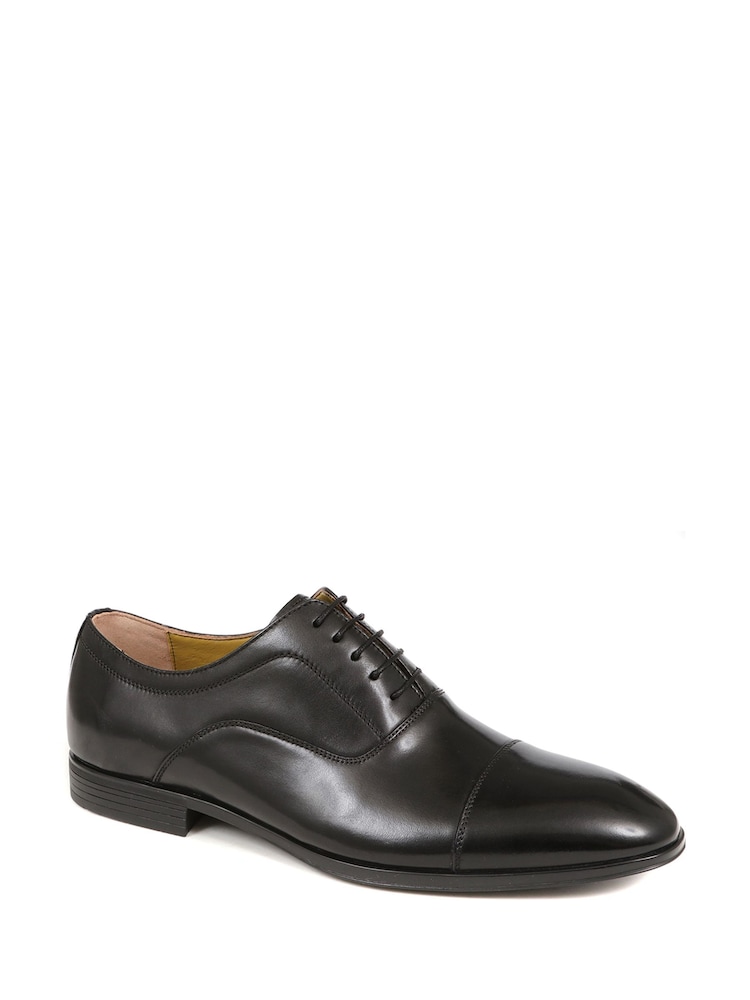 Jones Bootmaker Middleham Leather Oxford Black Shoes - Image 2 of 5