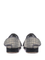 Pavers Grey Touch Fasten Slippers - Image 3 of 5