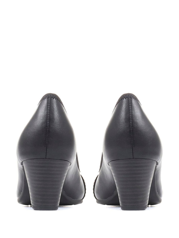 Schwarz - Pavers Pumps mit Blockabsatz - Bild 5 von 5