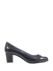 Blau - Pavers Pumps mit Blockabsatz - Bild 1 von 5