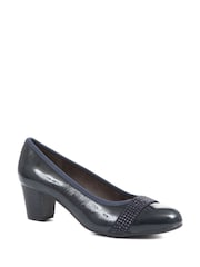 Blau - Pavers Pumps mit Blockabsatz - Bild 3 von 5