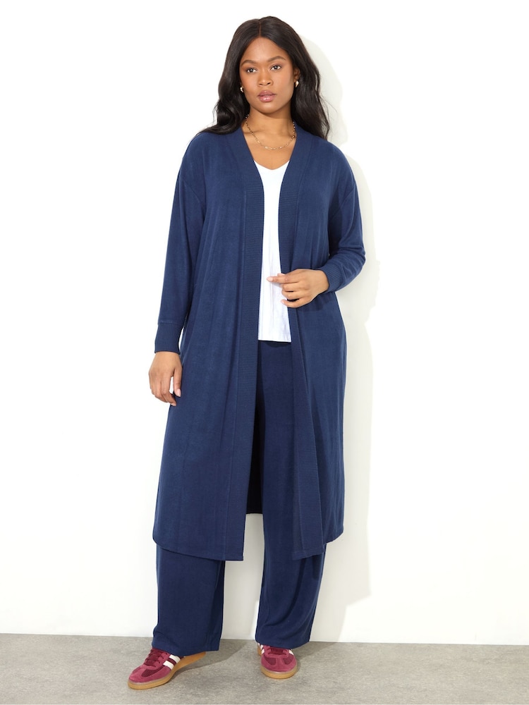 Live Unlimited Blue Supersoft Maxi Cardigan - Image 1 of 4