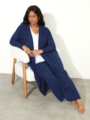 Live Unlimited Blue Supersoft Maxi Cardigan - Image 3 of 4