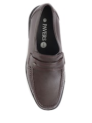 Pavers Red Leather Loafers - Image 4 of 5