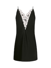 Chantelle Lush Daisy Black Chemise Nightie - Image 5 of 5
