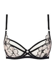 Chantelle Lush Daisy Full cup Underwired Black Bra - Imagen 4 de 4