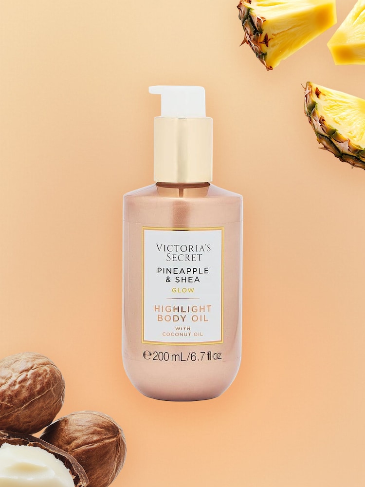 Victoria's Secret Pineapple and Shea Glow Highlight Body Oil 200ml - Image 1 of 2 Victoria's Secret Pineapple and Shea Glow Highlight Body Oil 200ml - Image 1 of 2