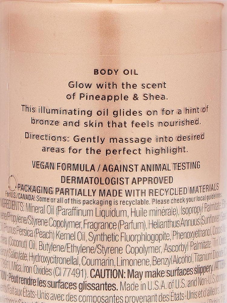 Victoria's Secret Pineapple and Shea Glow Highlight Body Oil 200ml - Image 3 of 3