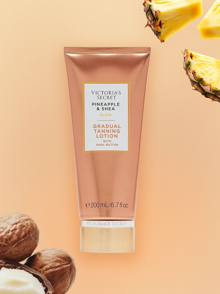 Victoria's Secret Pineapple and Shea Glow Gradual Tanning Lotion 200ml - Image 1 of 2 Victoria's Secret Pineapple and Shea Glow Gradual Tanning Lotion 200ml - Image 1 of 2