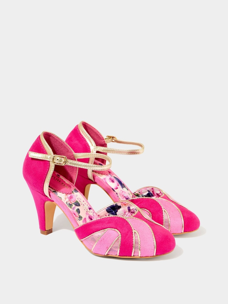 Buty na obcasie Joe Browns Art Deco z paskiem wokół kostki - Image 3 of 5