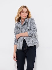 Joe Browns Biker Tweed Assimétrica Jacket - Imagem 2 de 5