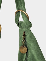 Joe Browns Green Knotted Suede Hobo Bag - Image 3 of 3