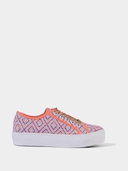 Joe Browns Pink Patterned Chunky Platform Shoes - Image 1 of 4