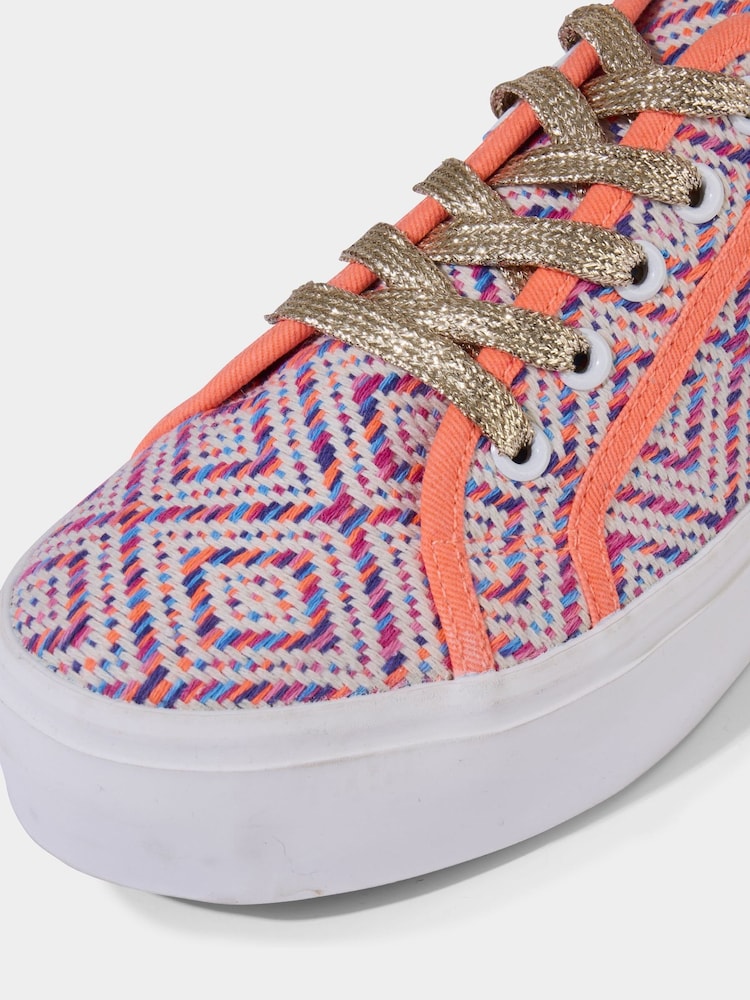 Joe Browns Pink Patterned Chunky Platform Shoes - Image 4 of 4