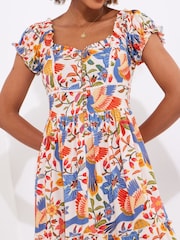 Joe Browns Pink/Multi Birds of Paradise Knee Dress - Image 6 of 7