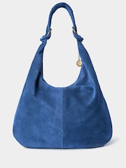 Joe Browns Blue Knotted Suede Hobo Bag - Image 1 of 3