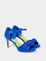 Joe Browns Blue Knotted Open Toe Ankle Strap Heels - Image 5 of 7