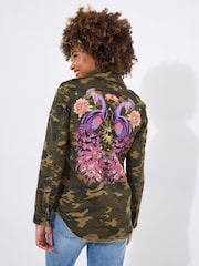 Куртка с камуфляжным принтом и вышивкой Joe Browns Boutique - Image 2 of 7