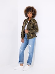 Куртка с камуфляжным принтом и вышивкой Joe Browns Boutique - Image 3 of 7
