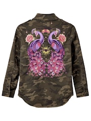 Куртка с камуфляжным принтом и вышивкой Joe Browns Boutique - Image 7 of 7