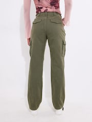 Joe Browns Green Relaxed Fit Cargo 100% Cotton Joggers - Image 2 of 4