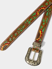 Joe Browns Brown Laser Detail Western Belt - Image 3 of 5