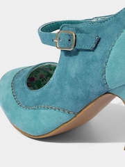 Joe Browns Blue Retro Flared Heel Shoes - Image 4 of 4