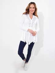 Joe Browns White Epaulette Military Style Tunic - Image 3 of 5