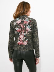 Куртка с камуфляжным принтом и цветочным принтом Joe Browns Boutique - Image 5 of 8
