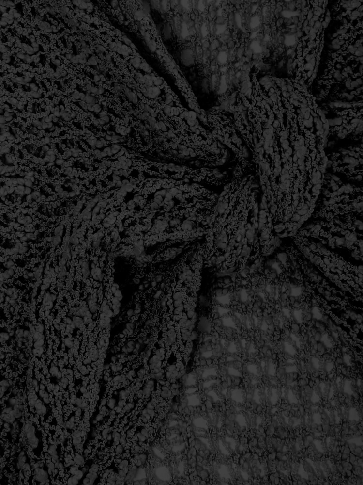 Joe Browns Black Lightweight Popcorn Knit 3/4 Cardigan - Image 4 of 4 Joe Browns Black Lightweight Popcorn Knit 3/4 Cardigan - Image 4 of 4