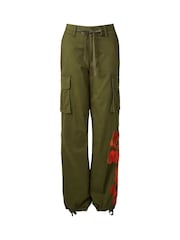 Joe Browns Green Embroidered Adjustable Cargo Joggers - Image 8 of 8