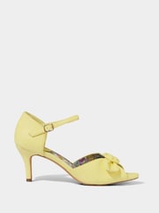 Joe Browns Yellow Buckle Detail Open Toe Heels - Image 3 of 6