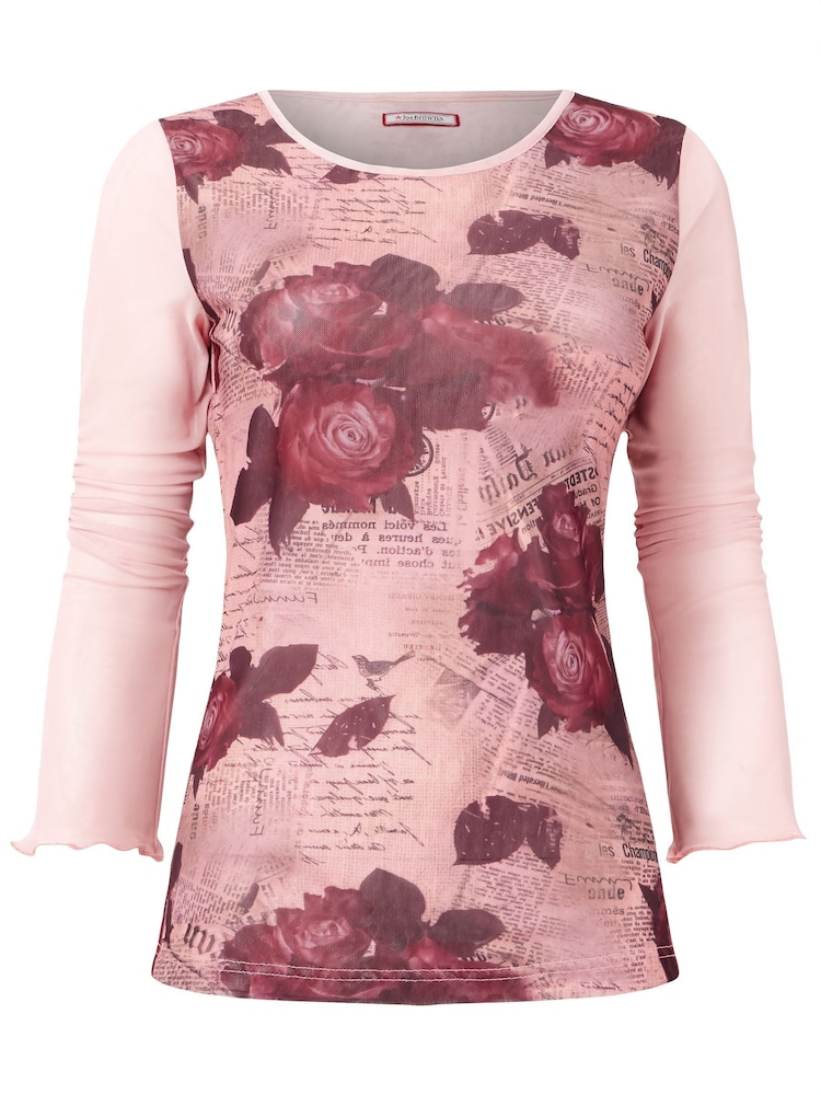 Buy Joe Browns Pink Rose and Script Mesh Top from the Next UK