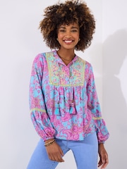 Joe Browns Top à pompon Fleuri brodé - Image 3 of 5